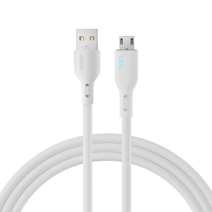 USB - micro USB 2.4A 2 m kabelis S-UM018A13 - baltas