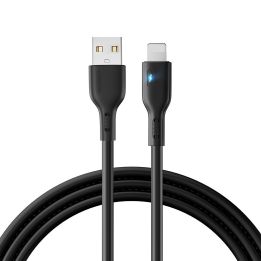 Kabelis USB - Lightning 2.4A 2 m S-UL012A13 - Juodos spalvos