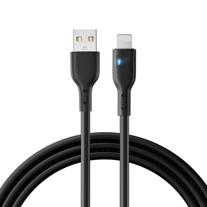 Kabelis USB - Lightning 2.4A 2 m S-UL012A13 - Juodos spalvos