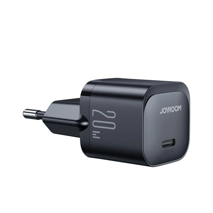 Mini USB C 20W įkroviklis PD JR-TCF02 - juodas