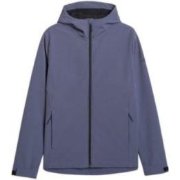 Vyriška softshell striukė su gobtuvu 4F M362, džinso mėlyna