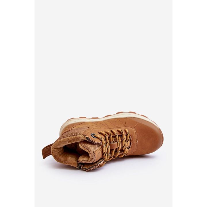 Vaikiški šilti trekingo batai Trappers Camel Big Star MM374202