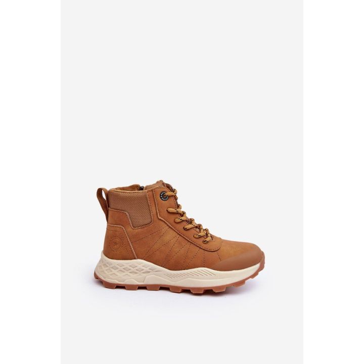 Vaikiški šilti trekingo batai Trappers Camel Big Star MM374202