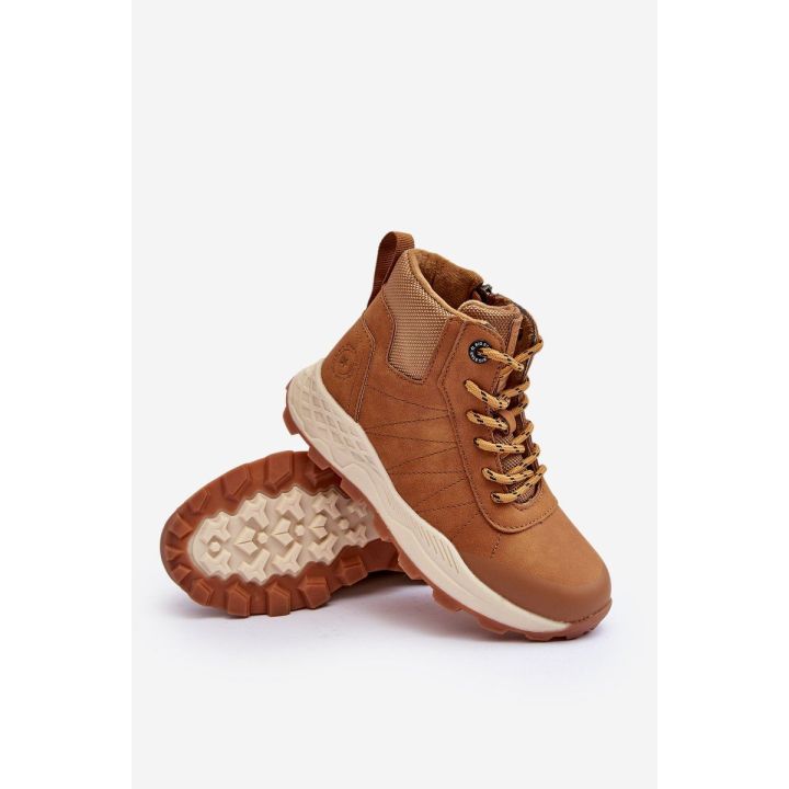 Vaikiški šilti trekingo batai Trappers Camel Big Star MM374202