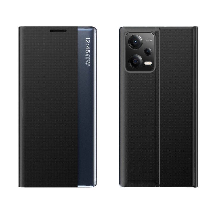 Naujas miego dėklas Xiaomi Redmi Note 12 5G / Poco X5 5G flip cover stand black
