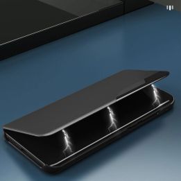 Eco Leather View dėklas, skirtas Samsung Galaxy A24 4G su atlenkiamuoju dangteliu, mėlynos spalvos