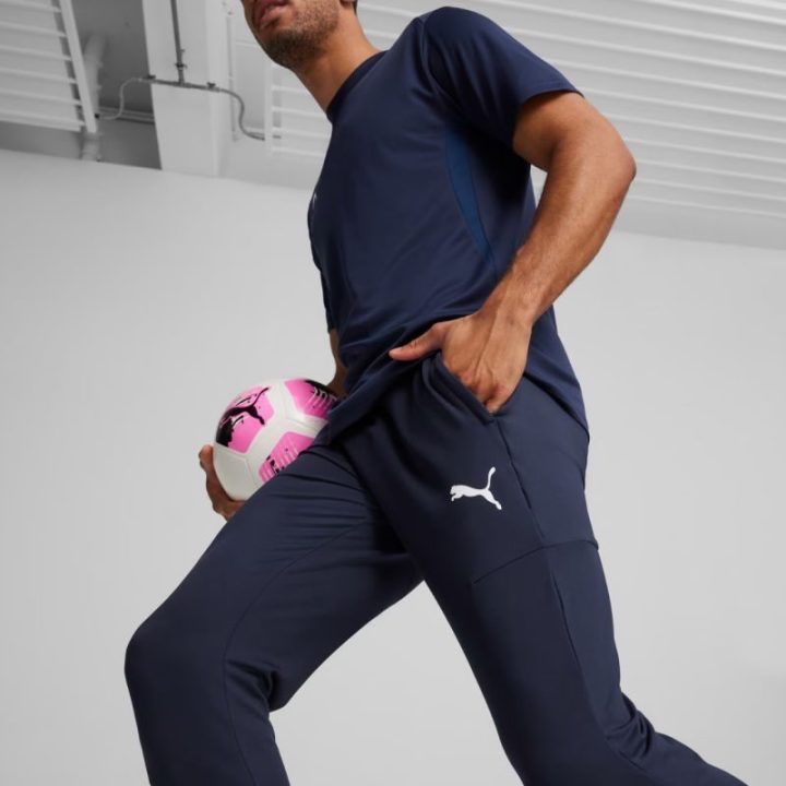 Vyriškos kelnės Puma Team Goal Slim Training, tamsiai mėlynos