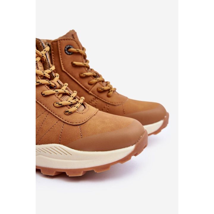 Vaikiški šilti trekingo batai Trappers Camel Big Star MM374202