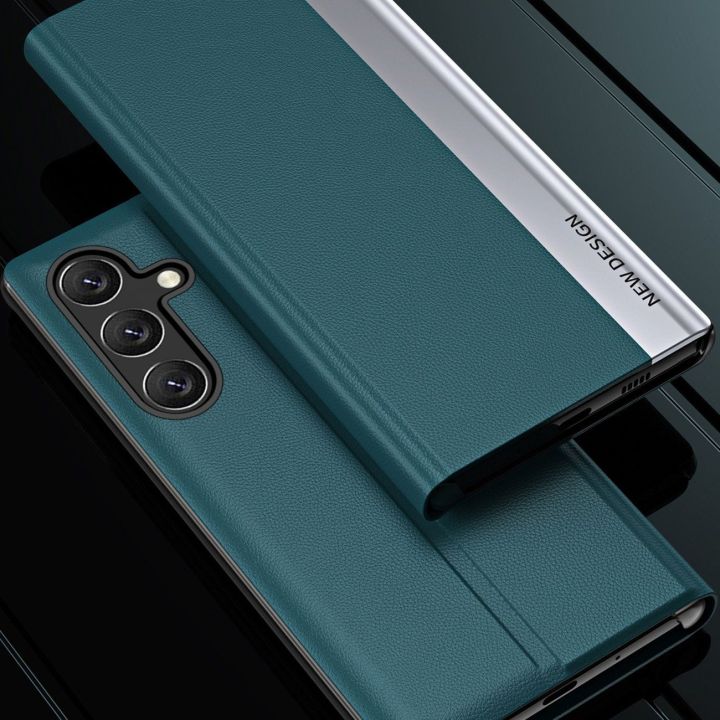 Sleep Case Pro dėklas Xiaomi Redmi Note 12 Pro+ su atlenkiamu dangteliu, mėlynas