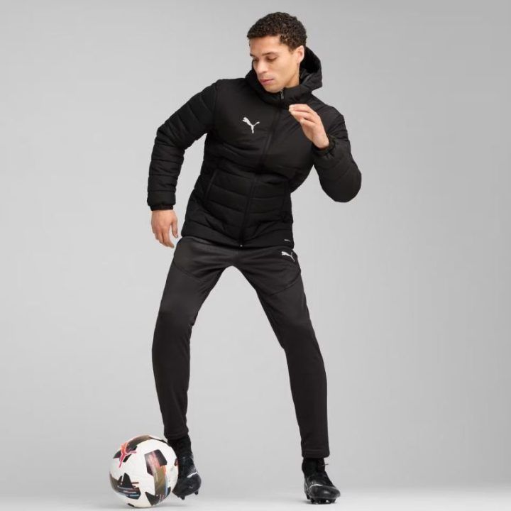 Vyriška pašiltinta striukė su gobtuvu Puma Team Additions, juoda