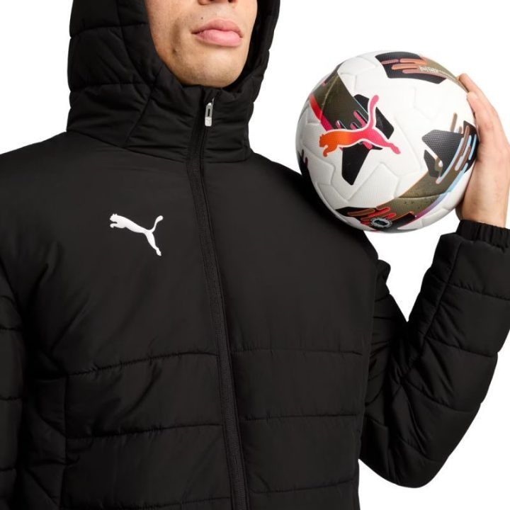 Vyriška pašiltinta striukė su gobtuvu Puma Team Additions, juoda
