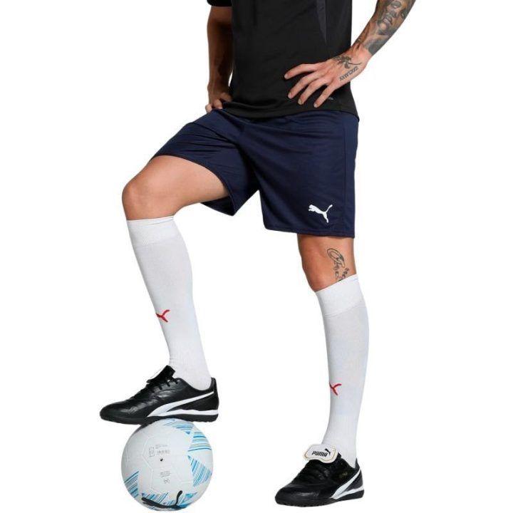 Vyriški treniruočių šortai Puma Team Goal, tamsiai mėlyni