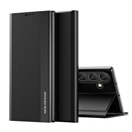 Sleep Case Pro dėklas Samsung Galaxy A24 4G su atlenkiamuoju dangteliu, juodos spalvos