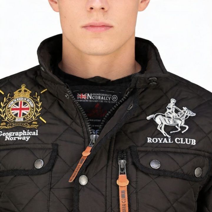 Vyriška striukė Geographical Norway Belificio, juoda