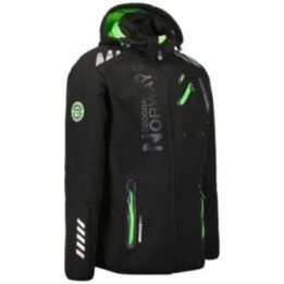 Vyriška softshell striukė Geographical Norway Royaute 068, juoda ir žalia