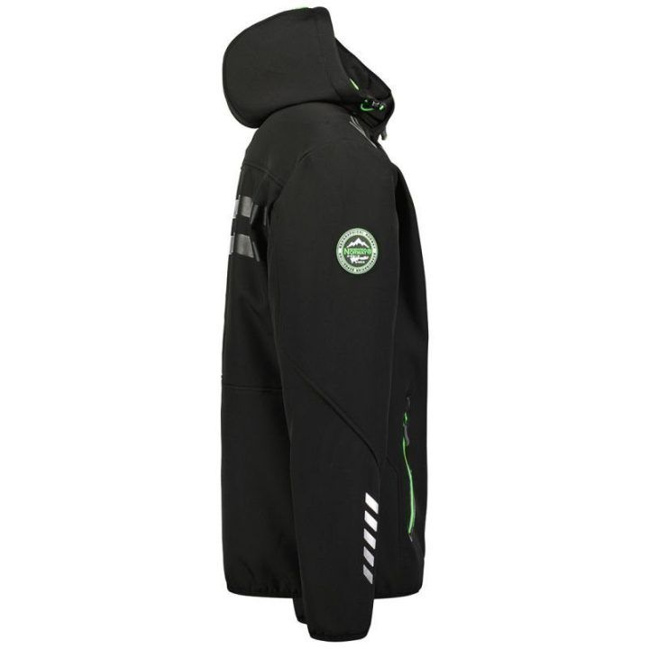 Vyriška softshell striukė Geographical Norway Royaute 068, juoda ir žalia