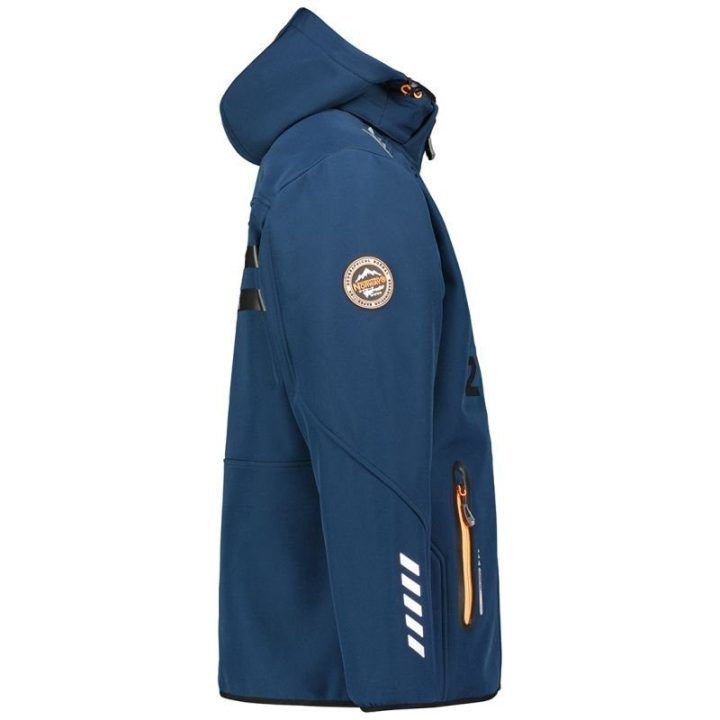 Vyriška softshell striukė Geographical Norway Royaute, tamsiai mėlyna ir oranžinė