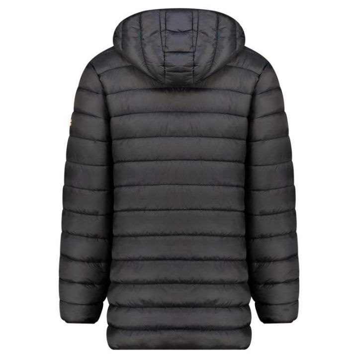 Vyriška ilga striukė su gobtuvu Geographical Norway, juoda