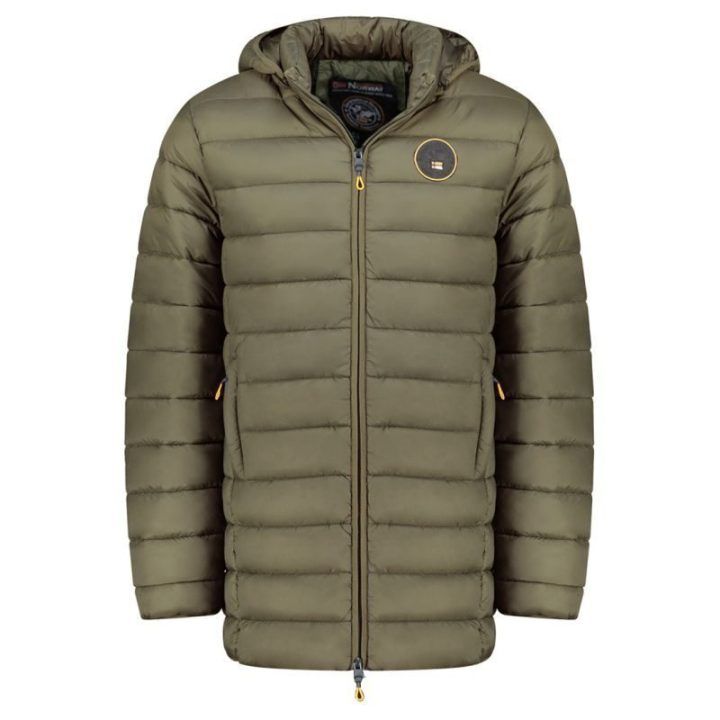 Vyriška ilga striukė su gobtuvu Geographical Norway Amigomap, chaki