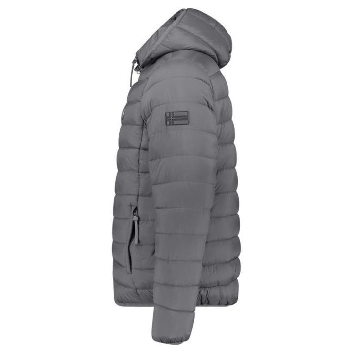 Vyriška striukė su gobtuvu Geographical Norway, tamsiai pilka