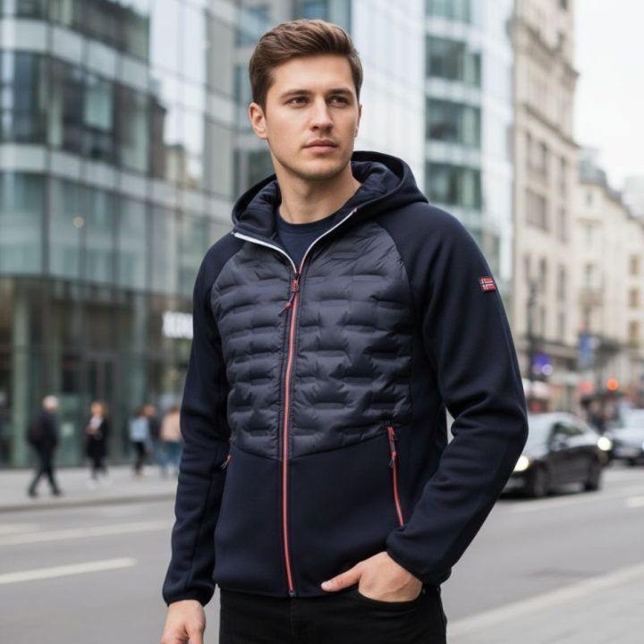 Vyriška striukė Geographical Norway Couto, tamsiai mėlyna