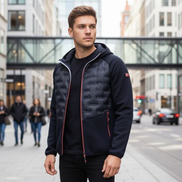 Vyriška striukė Geographical Norway Couto, tamsiai mėlyna