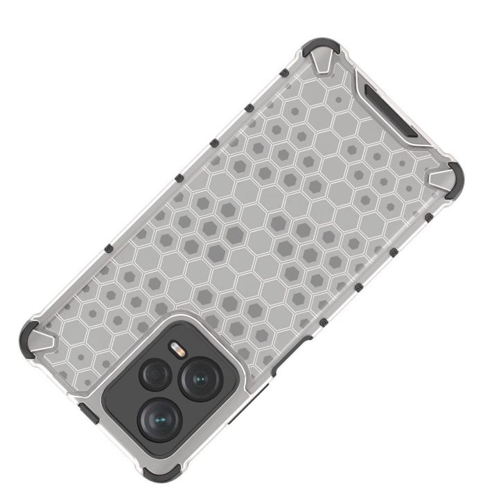Honeycomb dėklas Xiaomi Redmi Note 12 Pro+ šarvuotas hibridinis dėklas, juodos spalvos