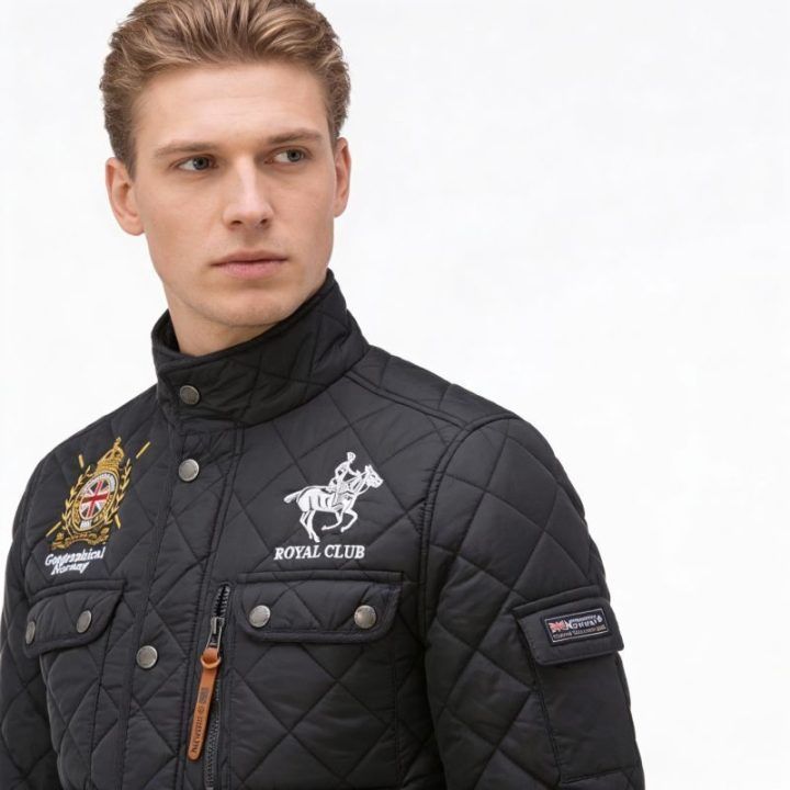 Vyriška striukė Geographical Norway Belificio, tamsiai mėlyna
