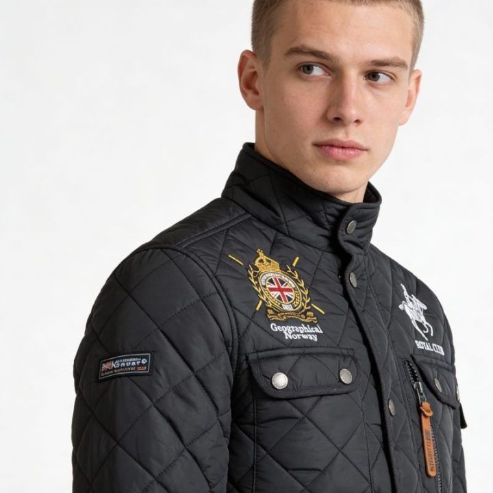 Vyriška striukė Geographical Norway Belificio, tamsiai mėlyna