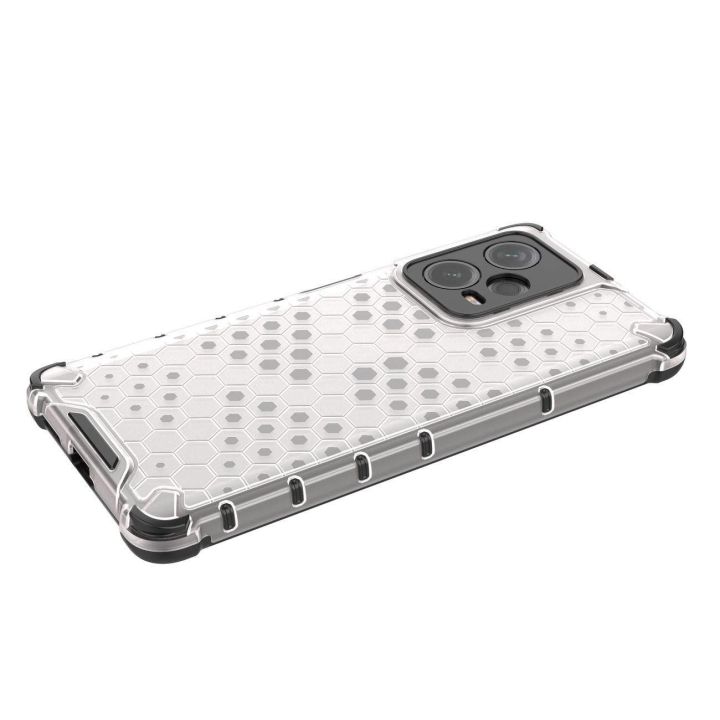 Honeycomb dėklas Xiaomi Redmi Note 12 Pro+ šarvuotas hibridinis dėklas, juodos spalvos