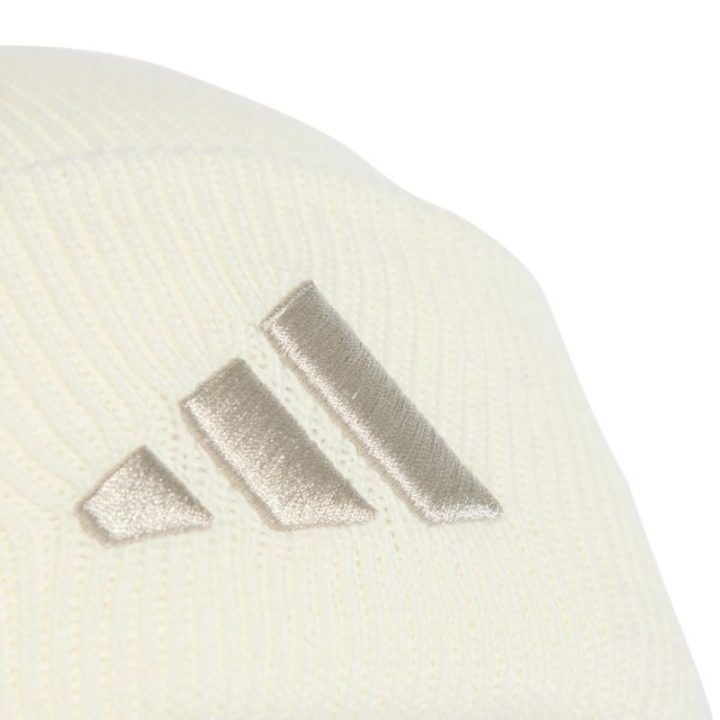 Mezginė kepurė su atlenkiamu kraštu adidas New Logo, kreminė