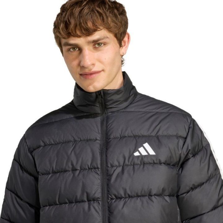 Vyriška pašiltinta striukė adidas Essentials 3-Stripes, juoda