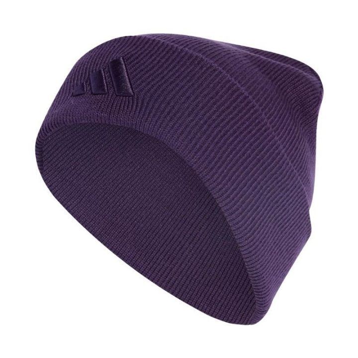 Mezginė kepurė su atlenkiamu kraštu adidas New Logo, violetinė