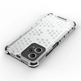 Honeycomb dėklas Xiaomi Redmi Note 12 5G / Poco X5 5G hibridiniam šarvuotam dėklui, juodos spalvos