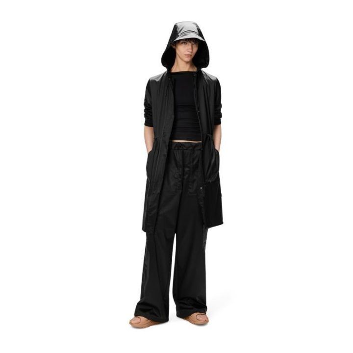 Moteriška neperšlampama parka Rains String, juoda