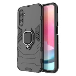Ring Armor dėklas Samsung Galaxy A24 4G šarvuotas dėklas su magnetiniu laikikliu žiedas juodas
