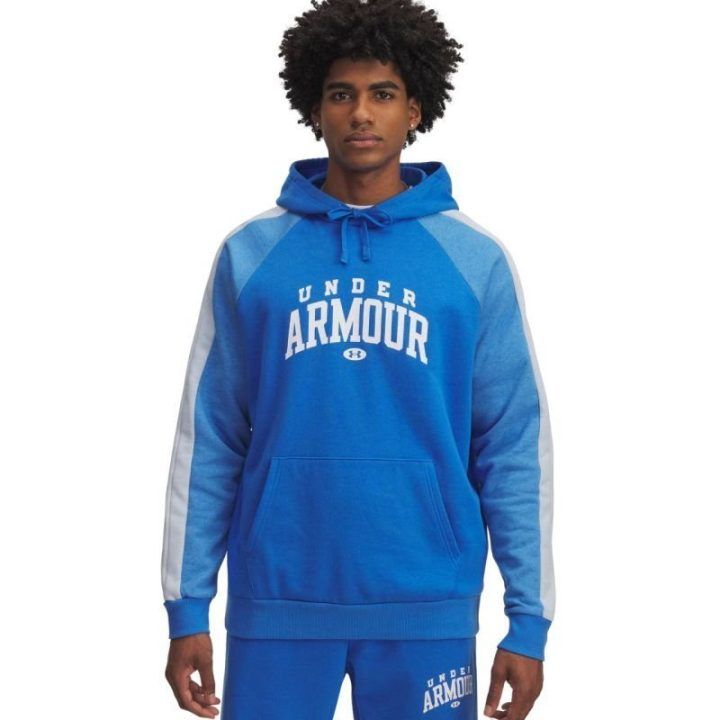 Vyriškas džemperis Under Armour Rival Fleece Colorblock, mėlynas
