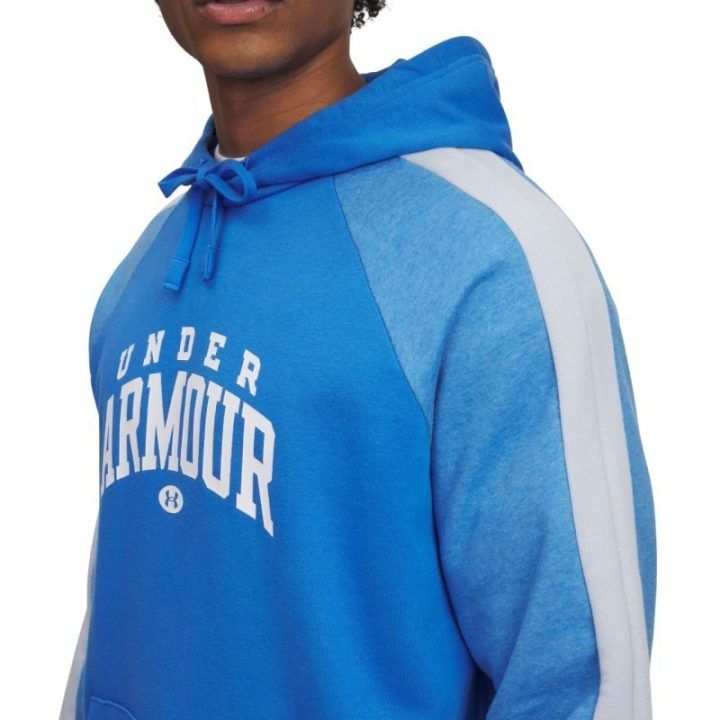 Vyriškas džemperis Under Armour Rival Fleece Colorblock, mėlynas