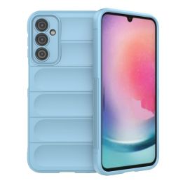 Samsung Galaxy A24 4G , lankstus šarvuotas dėklas, šviesiai mėlynas