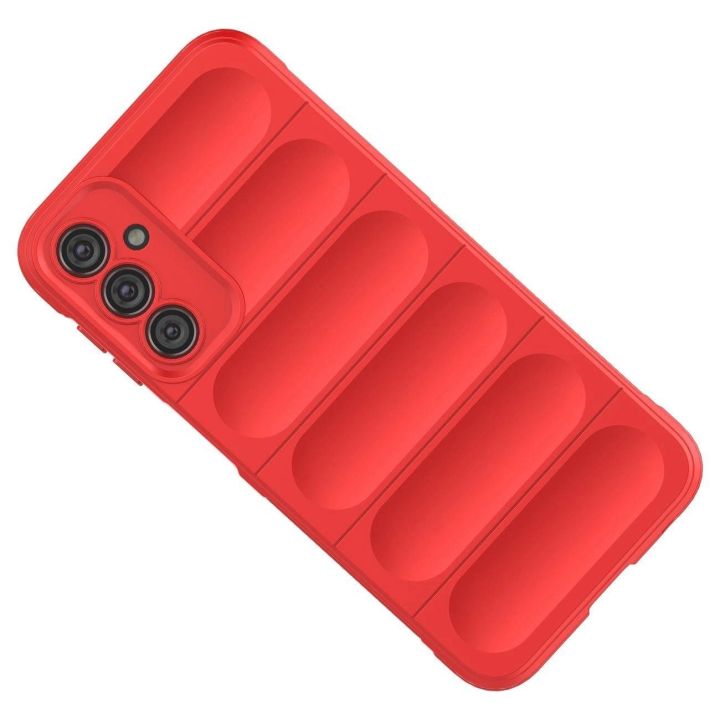 Samsung Galaxy A24 4G lankstus šarvuotas dėklas raudonos spalvos