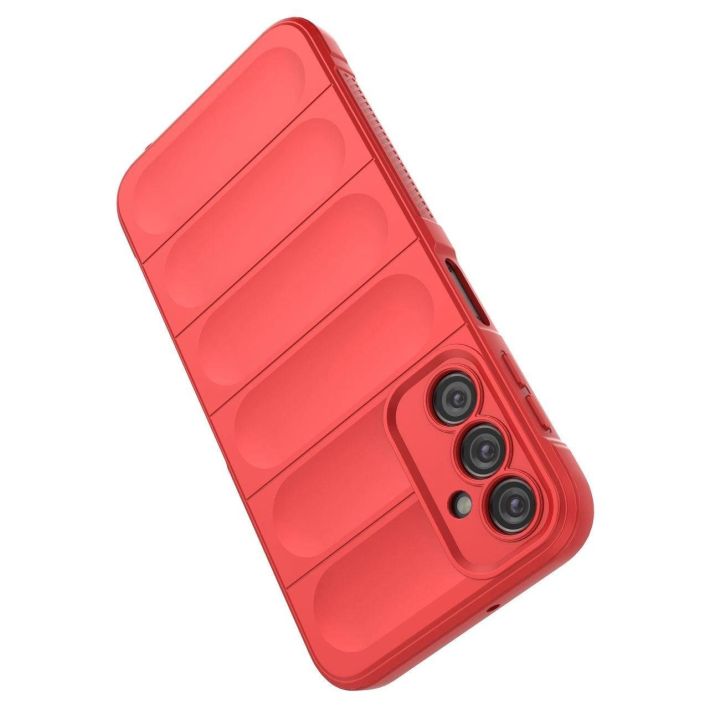 Samsung Galaxy A24 4G lankstus šarvuotas dėklas raudonos spalvos