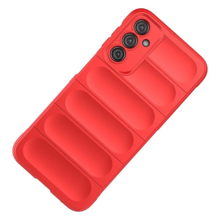 Samsung Galaxy A24 4G lankstus šarvuotas dėklas raudonos spalvos