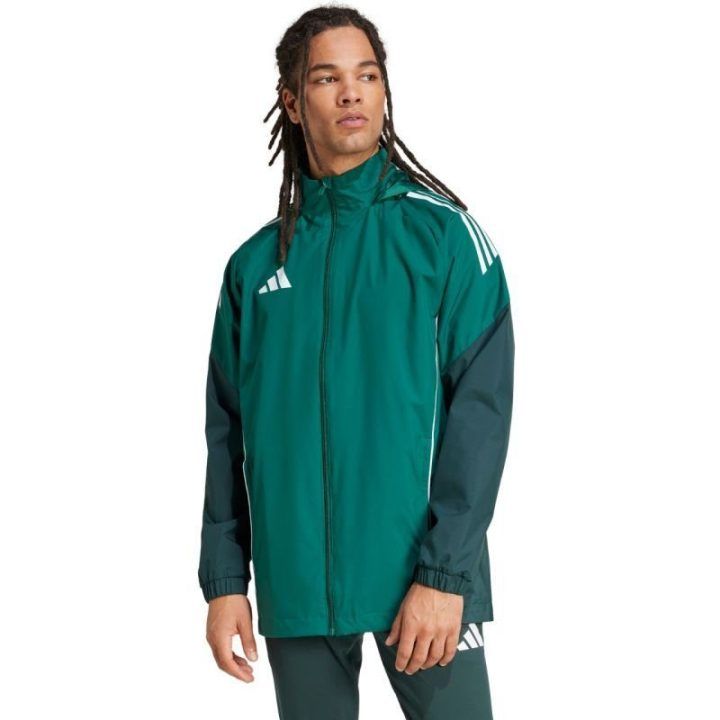 Vyriška striukė adidas Tiro 25 Competition All-Weather, žalia