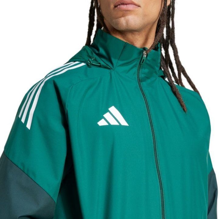 Vyriška striukė adidas Tiro 25 Competition All-Weather, žalia