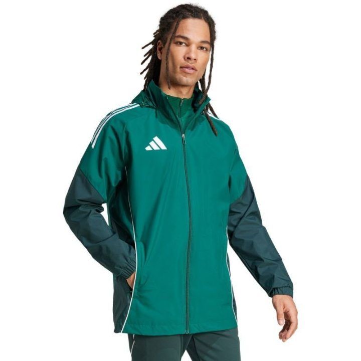 Vyriška striukė adidas Tiro 25 Competition All-Weather, žalia