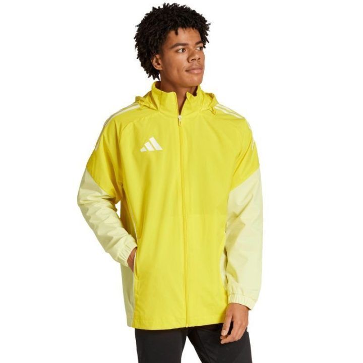 Vyriška striukė adidas Tiro 25 Competition All-Weather, geltona