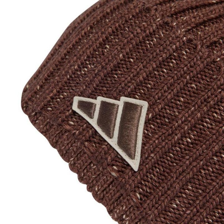 Kepurė su atlenkiamu kraštu adidas Melange, ruda
