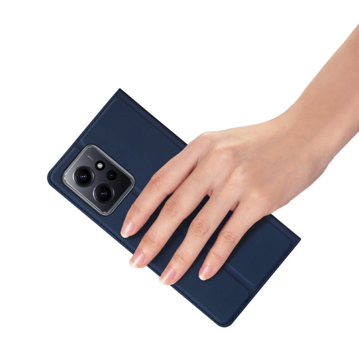 Skin Pro dėklas Xiaomi Redmi Note 12 flip cover card wallet stand blue