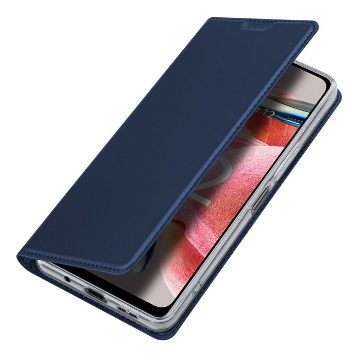 Skin Pro dėklas Xiaomi Redmi Note 12 flip cover card wallet stand blue