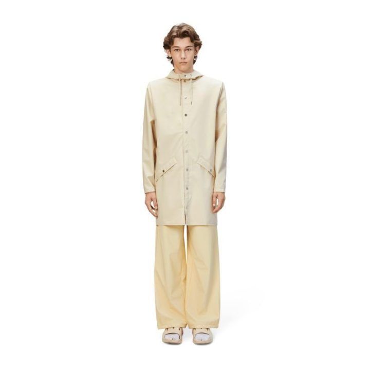 Uniseks ilga lietaus striukė Rains Long Jacket, smėlio